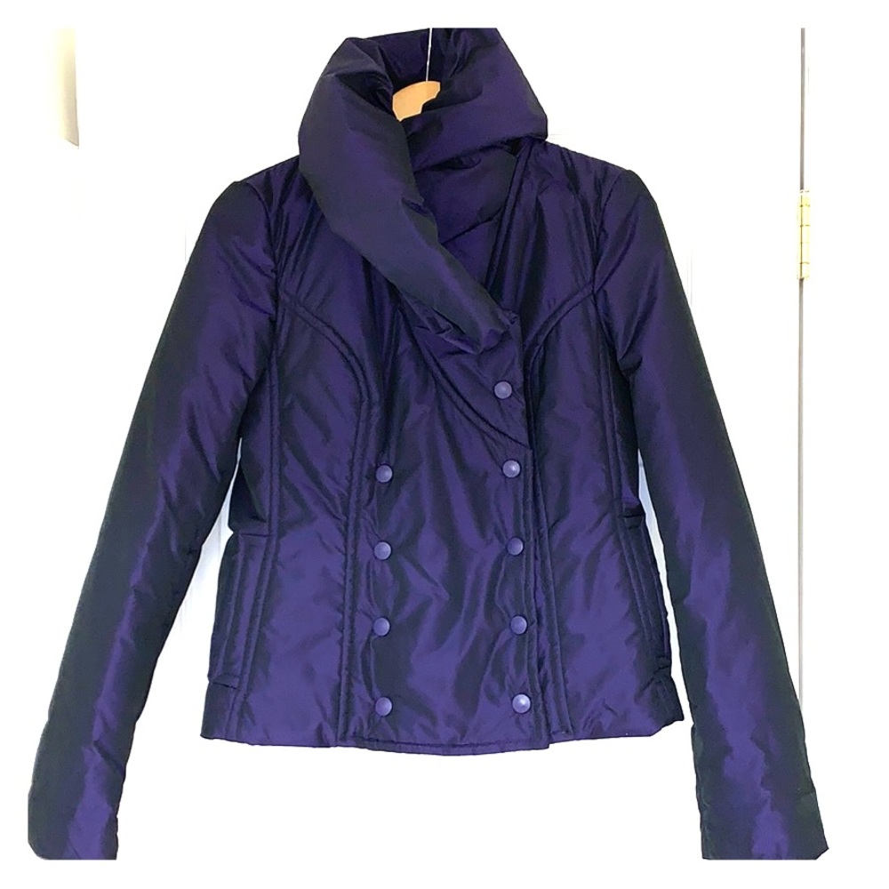 Rodika Zanian Puffer Jacket in Shiny Purple